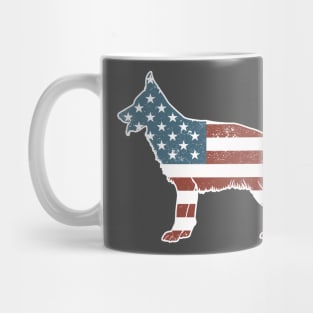 Vintage Patriot German Shepherd Dog Mug